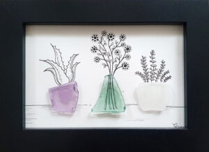 sea glass vases